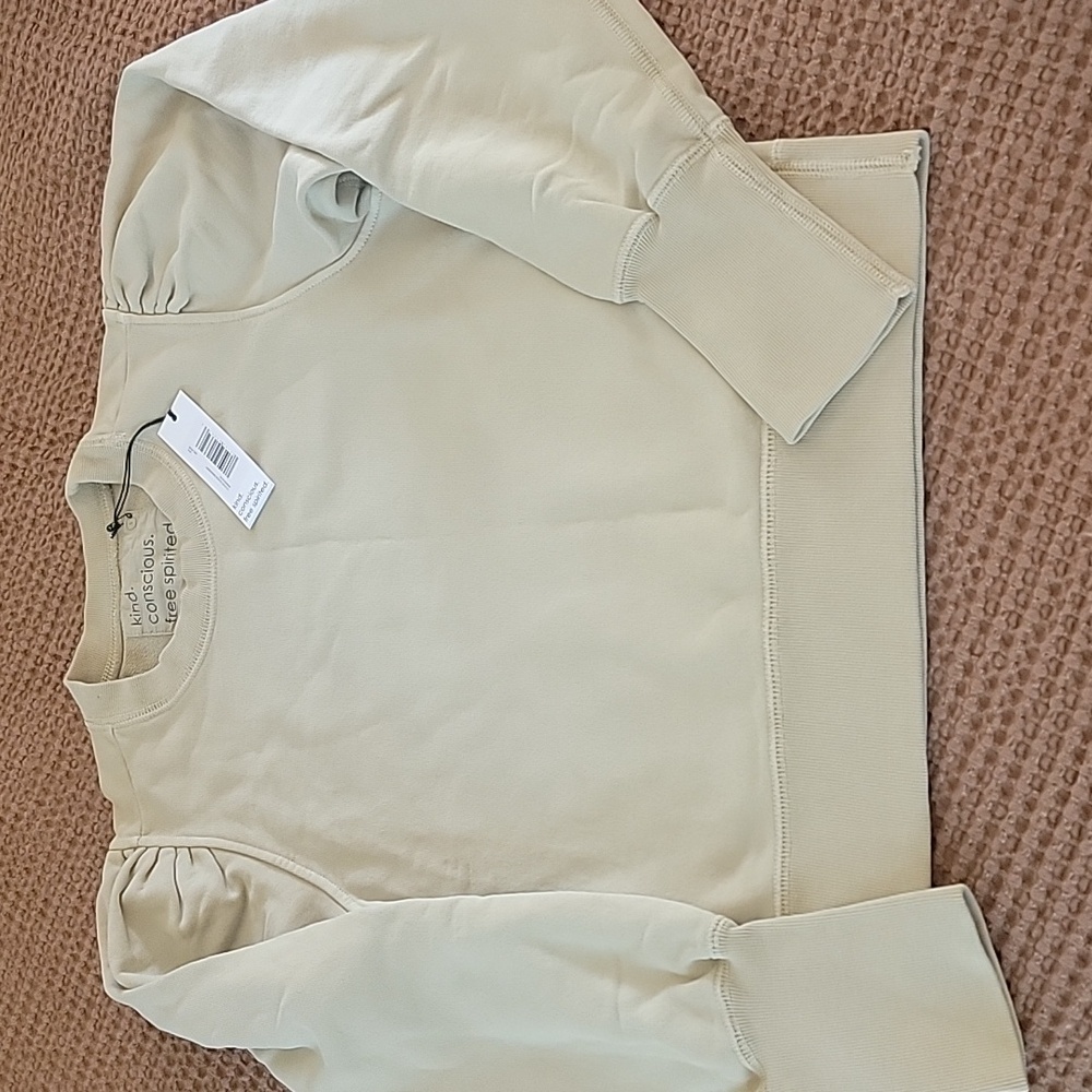 Unsubscribed Women's Washed Olive Cotton Sweatshirt SMALL